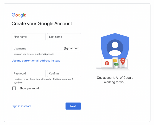Create a Business Google Account
